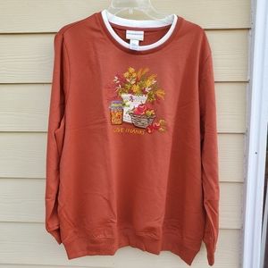 Alfred dunner women  sweter long sleeve sz 1X.